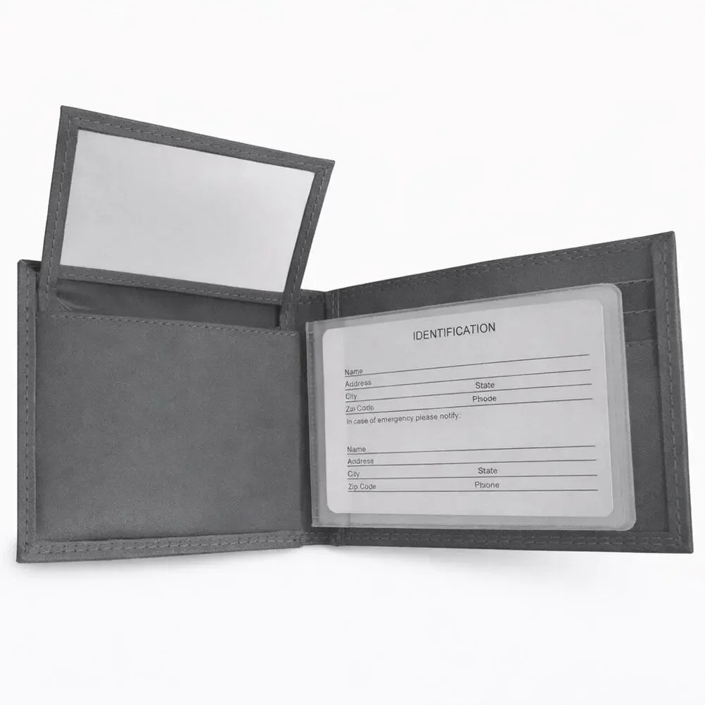 Texas Longhorn Leather Bifold Wallet NCAA Mens College Football Fan Gift Slim ID